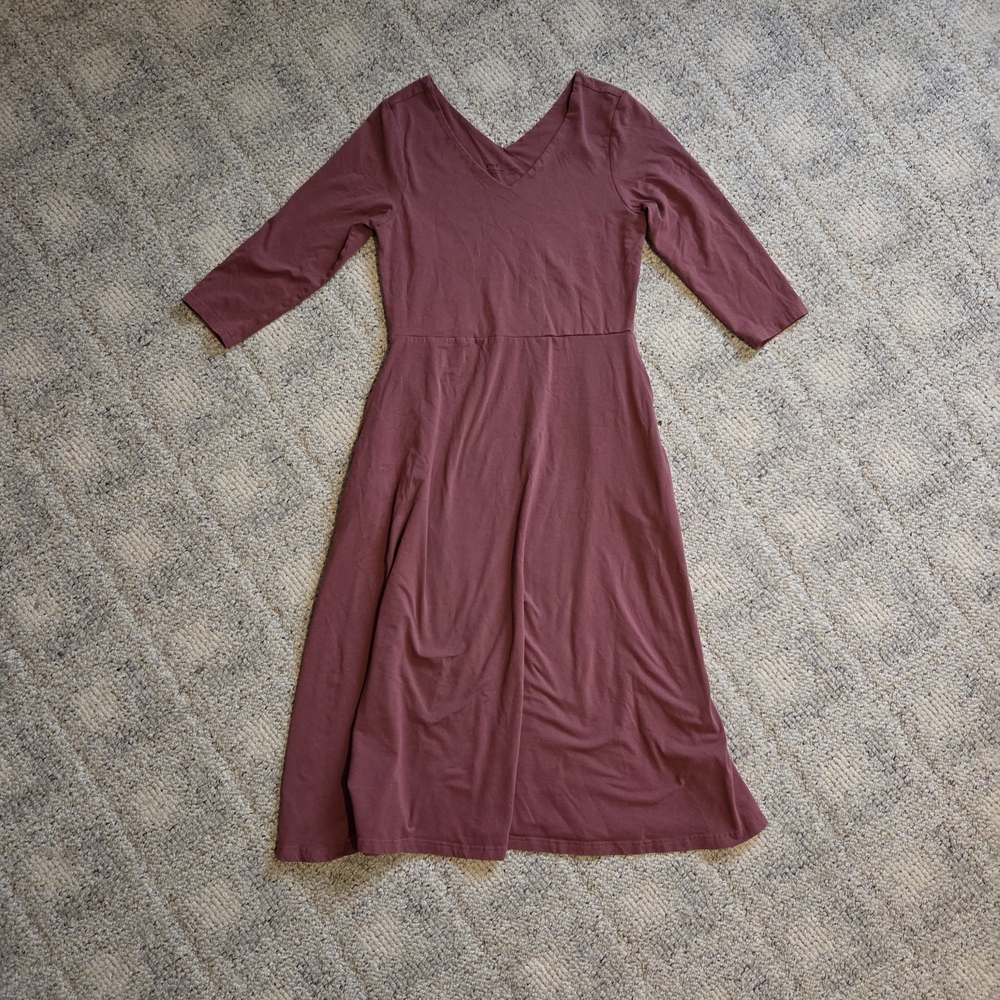 Pact Women's Mauve Dress